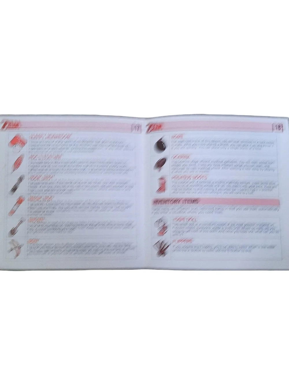 Nintendo Zelda: Link's Awakening Instruction Booklet - Brown & Purple